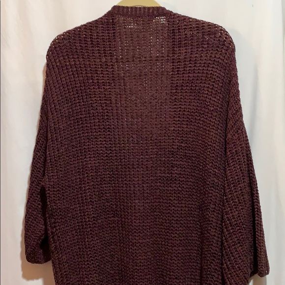 THE HANGER sweater long fringe OS open wine - Picture 6 of 8